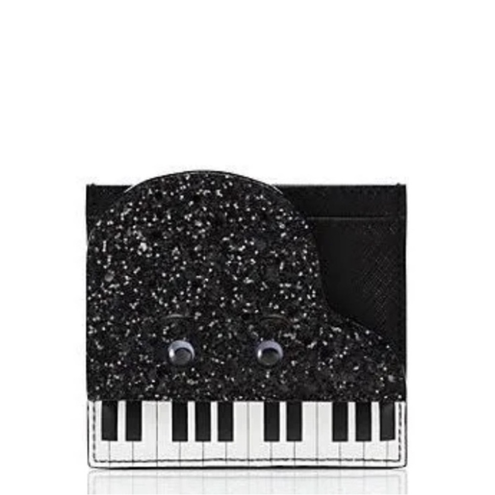 Kate Spade RARE Novelty Piano Card Holder Storybook Lining